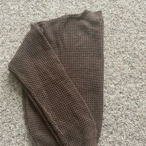 Brown cropped sweater, brand new never worn!